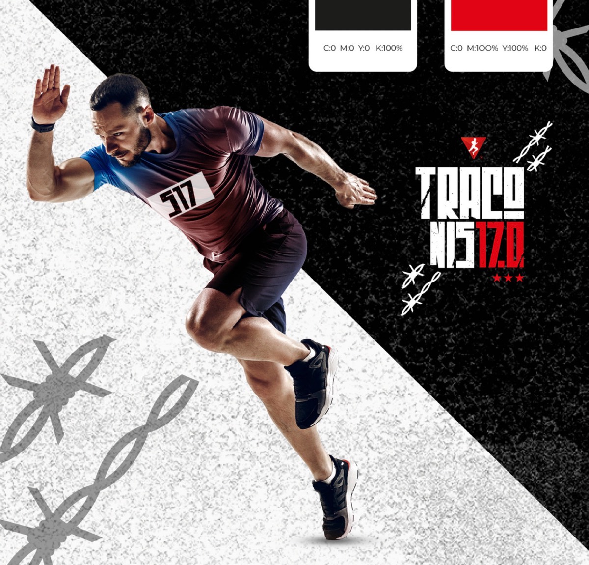 Corredor con playera de Traconis 17.0